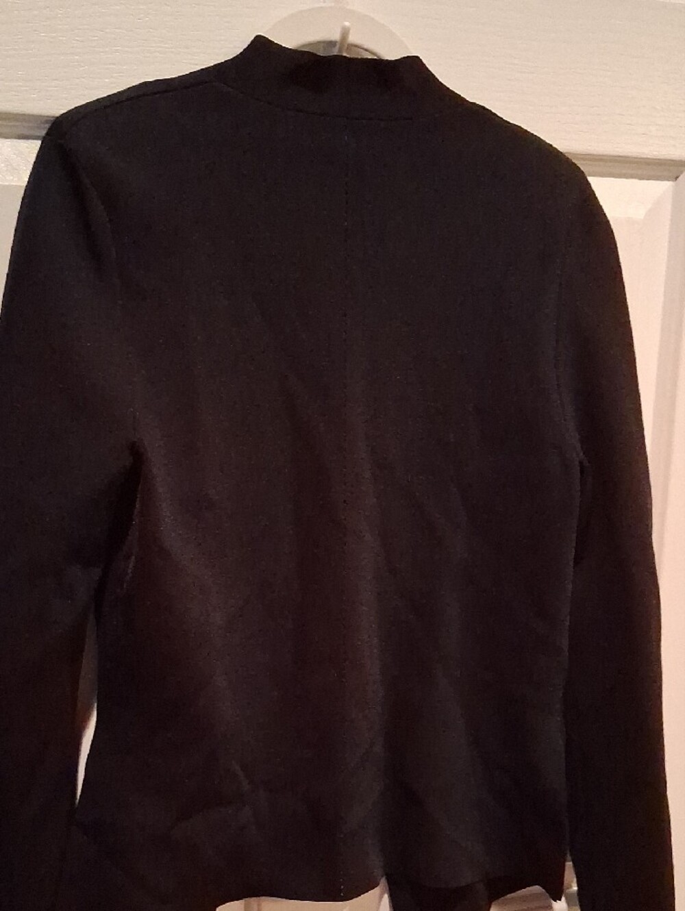 M.M. Lafleur Woolf Black Open-Front Collarless Jardigan - Picture 7 of 11